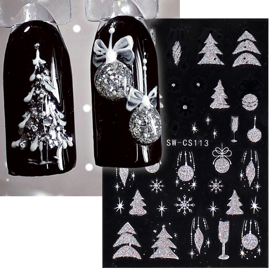 Nail Art Xmas Design - NEW Christmas Series Nail Polish Stickers