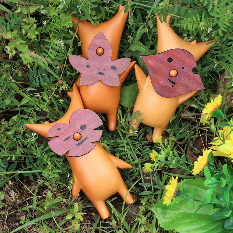 Nail Art Zelda - Wooden Grain Resin Ornaments Forest Wizard