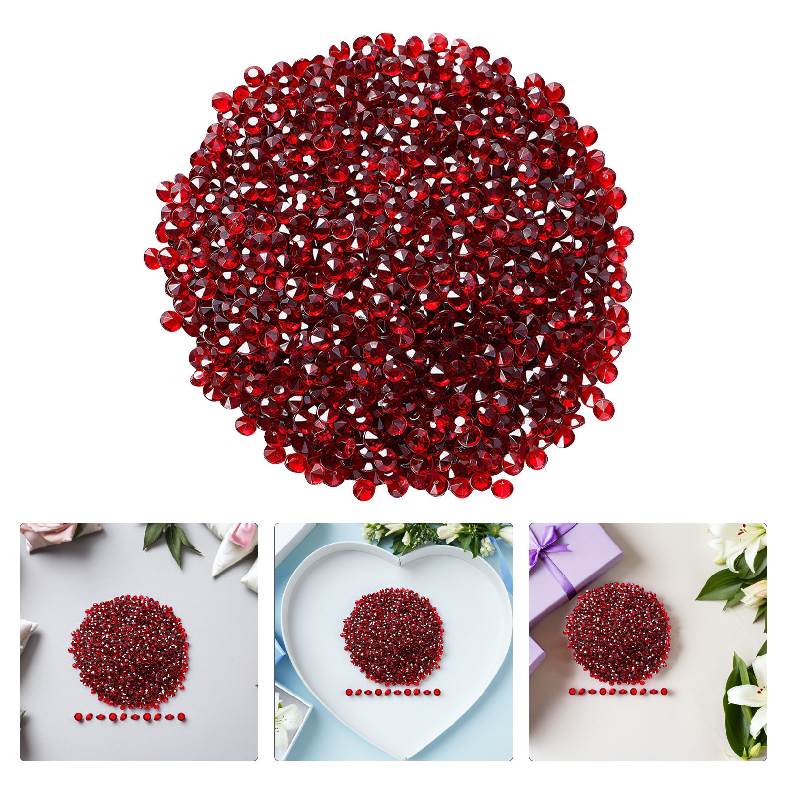 Nail Art Wedding - 10000Pcs Vase Fillers Clear 4.5mm Tiny