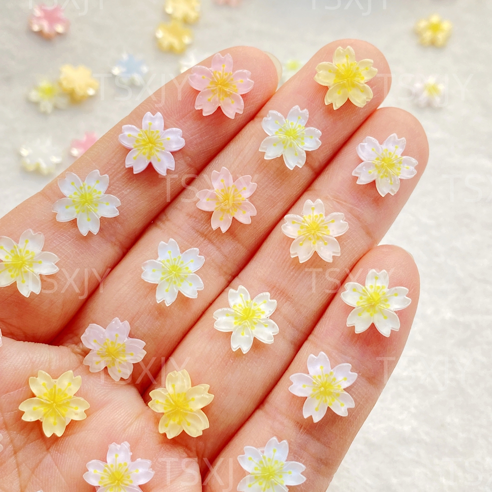 Nail Art Wedding - 50pcs New Model Resin Cute Mini