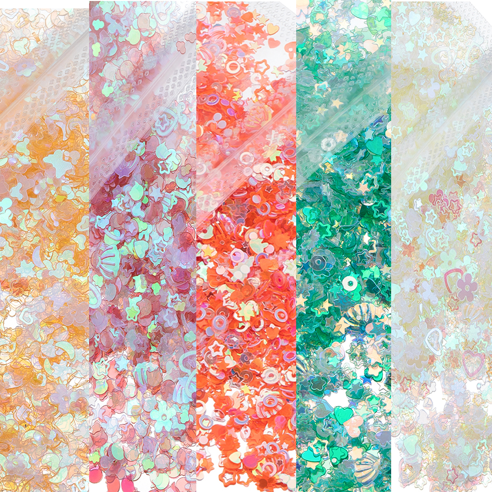 Nail Art Glitter - 20gram 3-6mm Mixed Glitter Sequins Epoxy