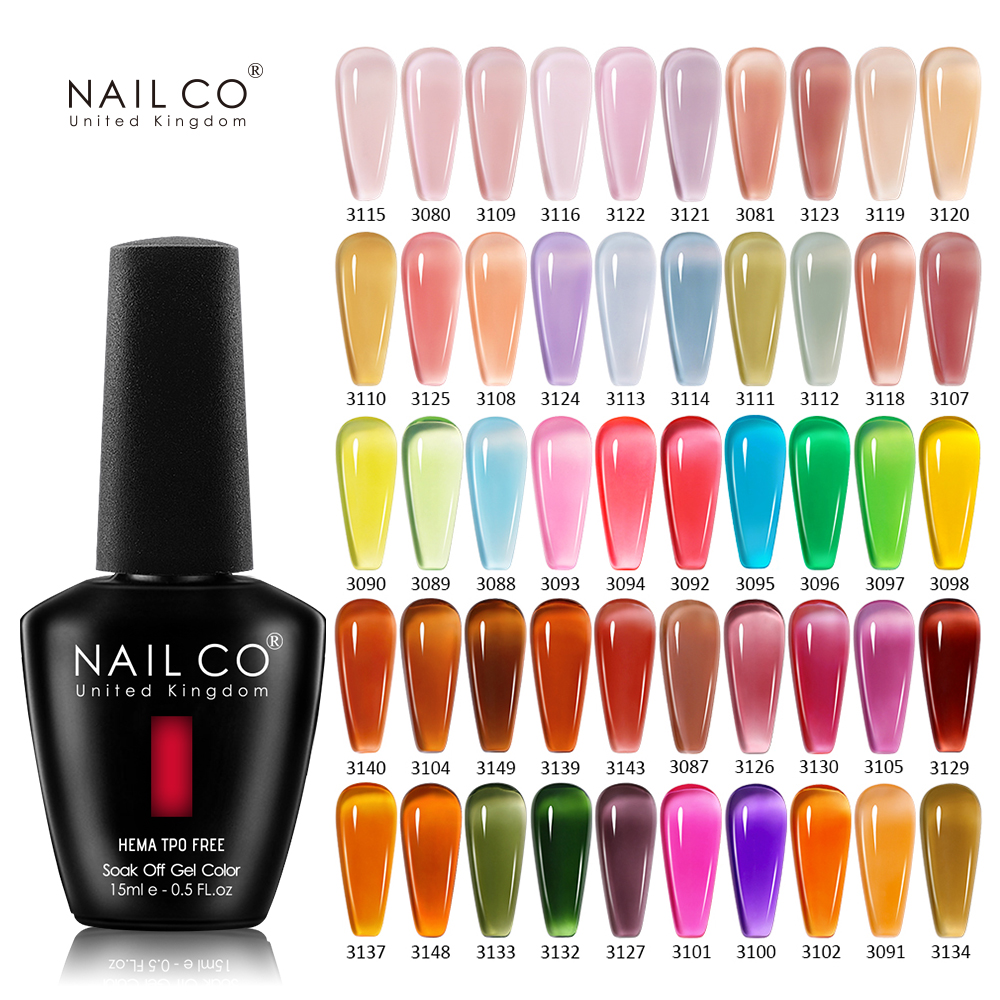 Nail Art Natural Pink - NAILCO 15ml Transparent Red Color Series