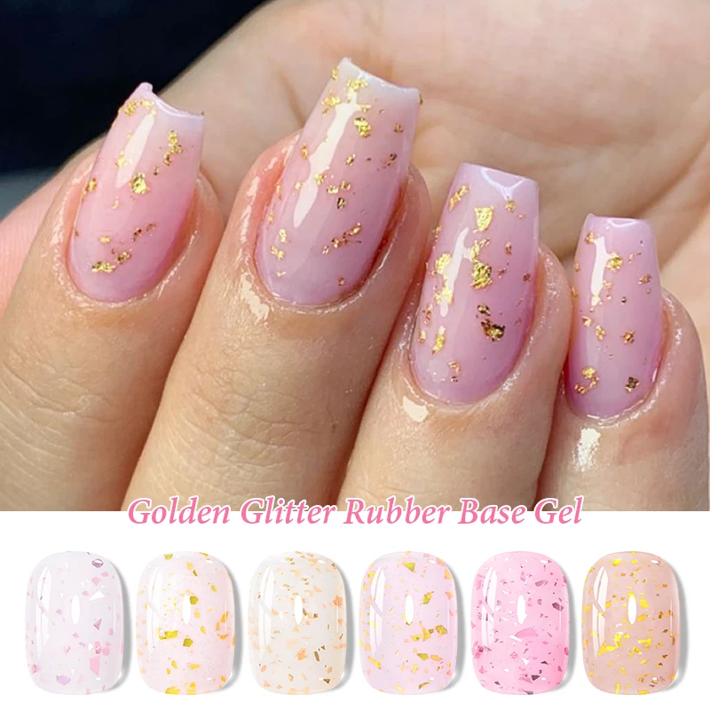 Nail Art Natural Pink - MTSSII 6/8Pcs Rubber Base Gel Nail