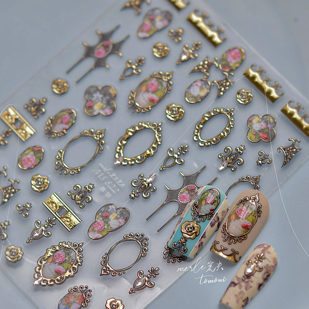 Nail Art Zelda - Luxury 5D Floral Nail Art Stickers