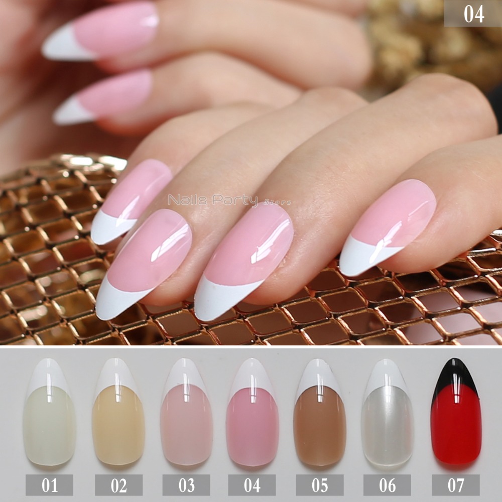 Nail Art Natural Pink - French Nails Simply Beige White False