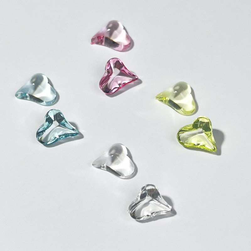 50pcs Shiny Heart Nail Art Rhi - Nail Art Lotso ulasan dan harga