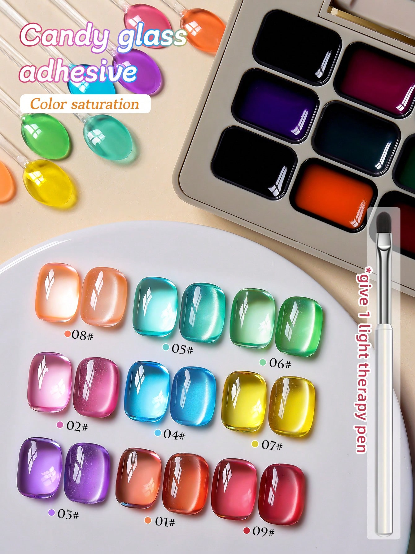 9-piece set 2025 spring nail a - Nail Art One Piece ulasan dan harga