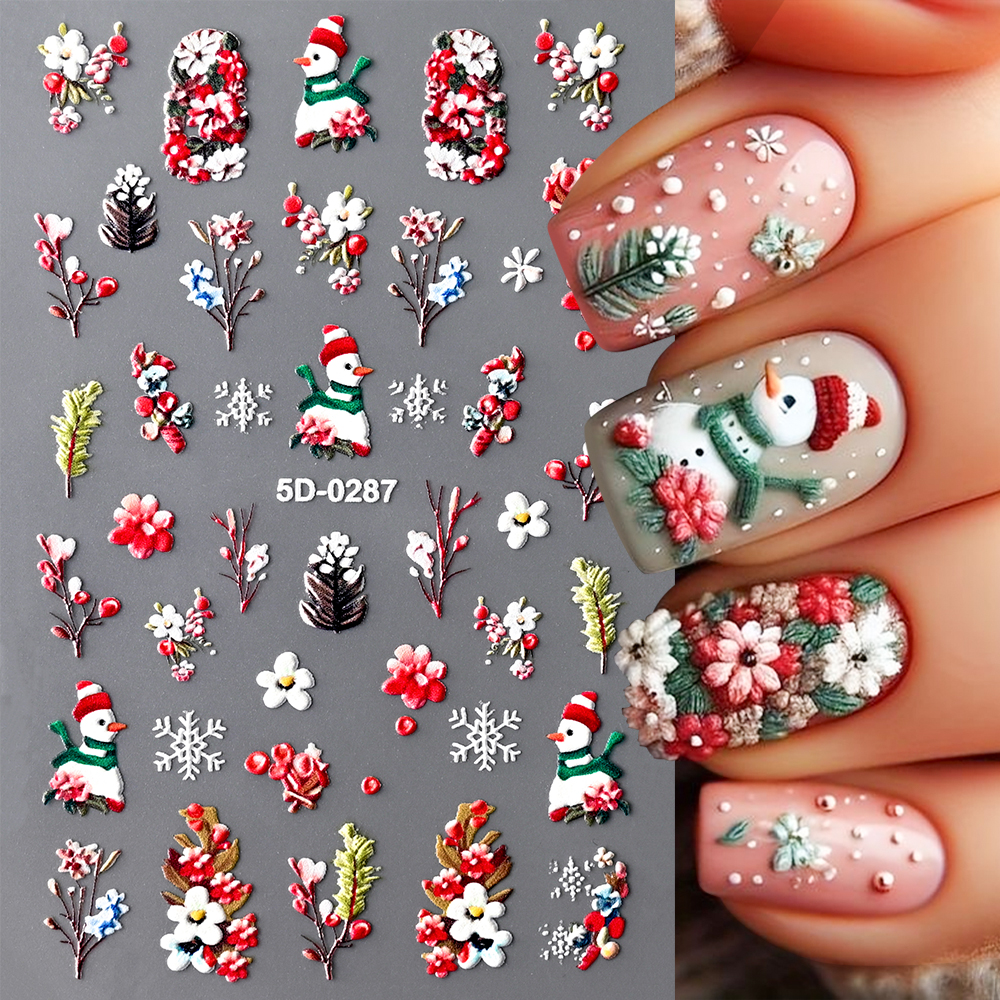 2sheets Christmas Mockingbird  - Nail Art Xmas Design ulasan dan harga