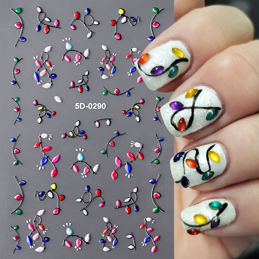 2sheets Christmas Mockingbird  - Nail Art Xmas Design ulasan dan harga