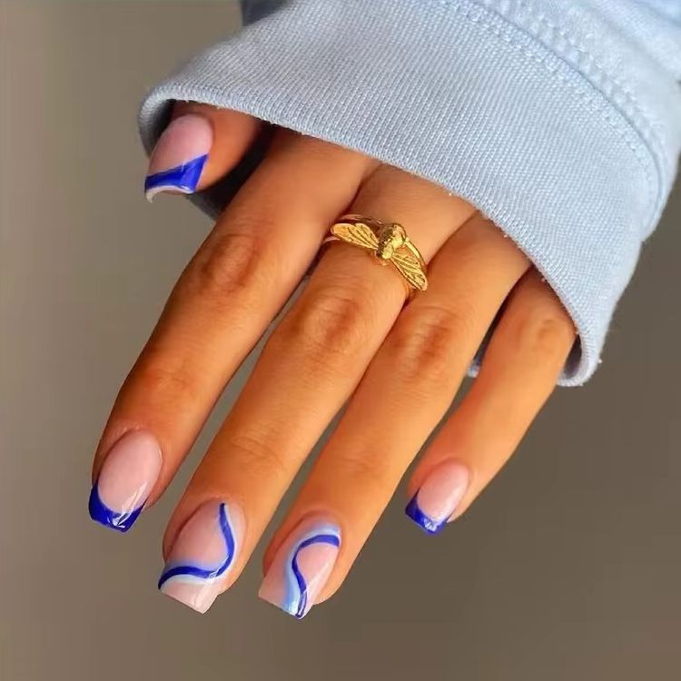 24pcs Simple French Tips Fake  - Nail Art Simple ulasan dan harga