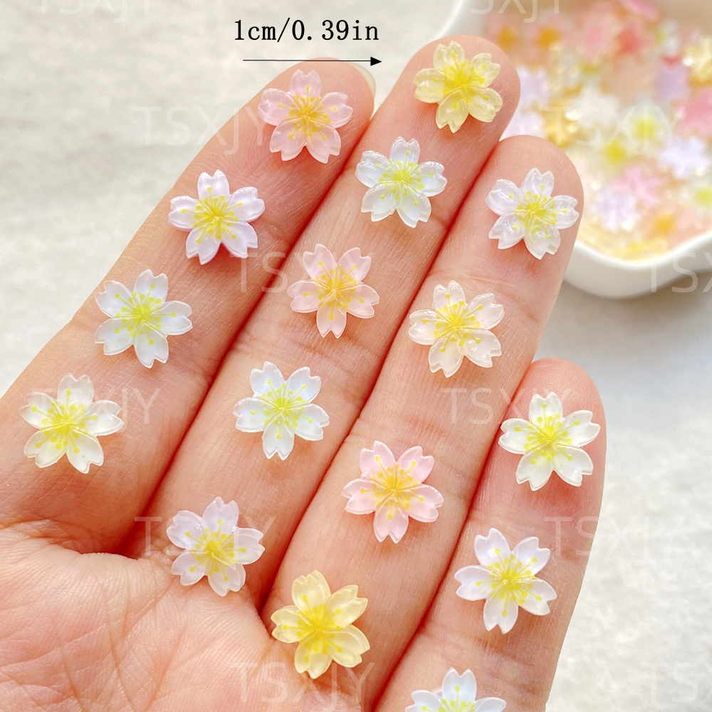 50pcs New Model Resin Cute Min - Nail Art Wedding ulasan dan harga