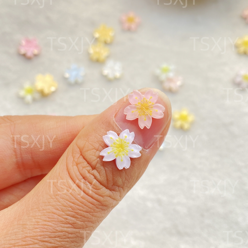 50pcs New Model Resin Cute Min - Nail Art Wedding ulasan dan harga
