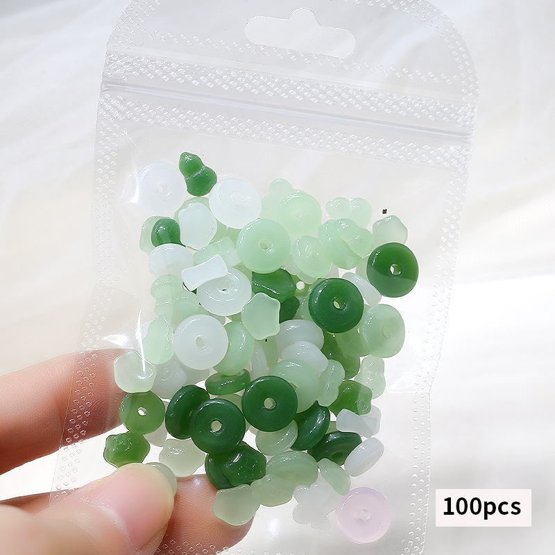 100PCS Mix Chinese Ancient Jad - Nail Art Lotso ulasan dan harga