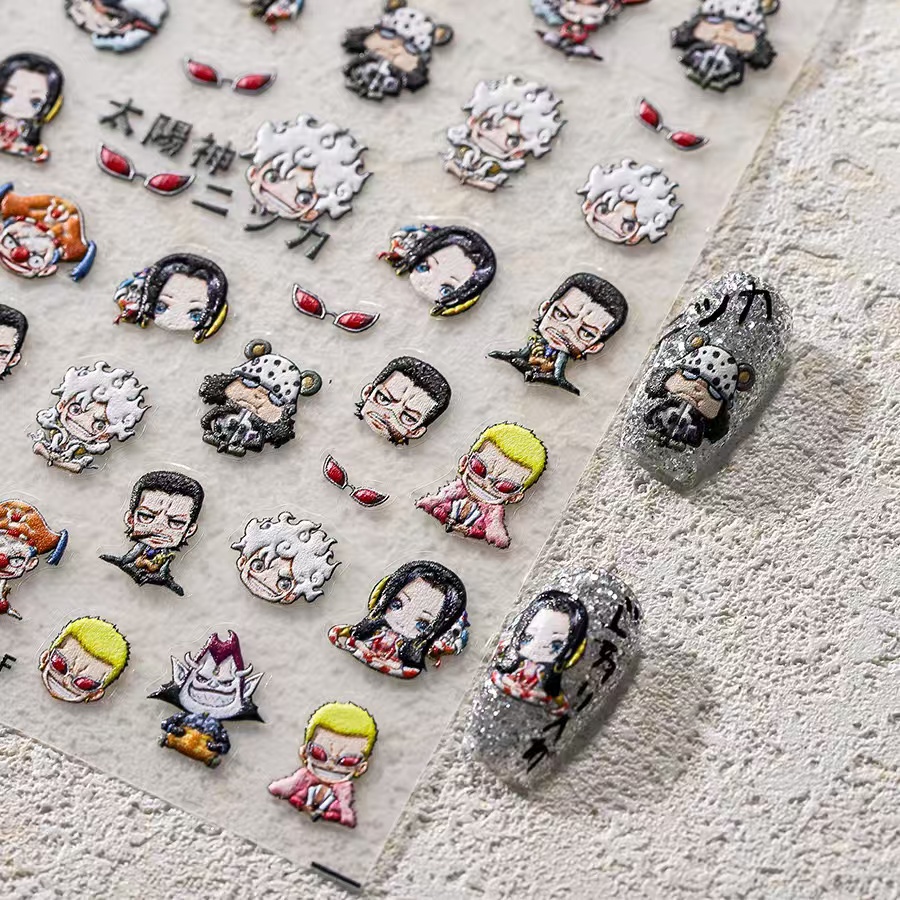 1PCS 5D New One Piece Nail Sti - Nail Art Zoro One Piece ulasan dan harga