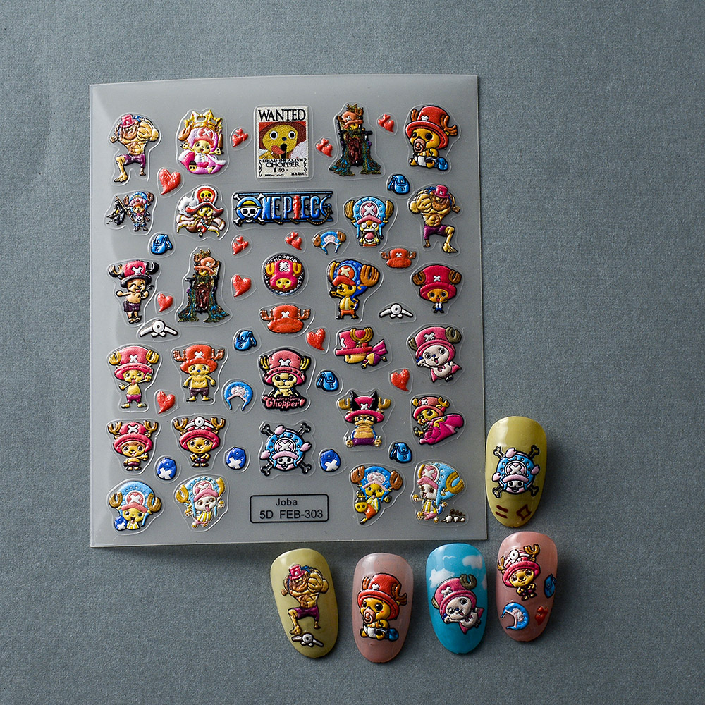 1PCS 5D New One Piece Nail Sti - Nail Art Zoro One Piece ulasan dan harga