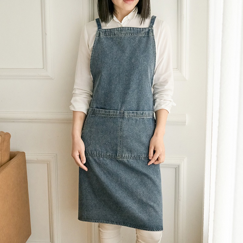 1pcs Unisex Denim Work Apron J - Nail Art Denim ulasan dan harga