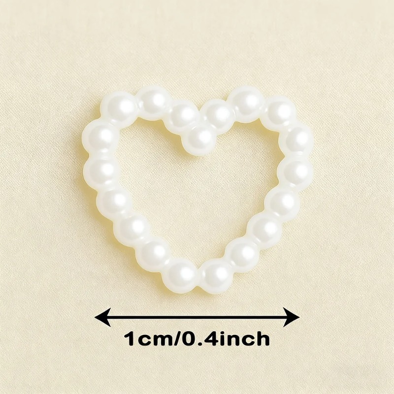 50pcs Pearl Heart Table Scatte - Nail Art Wedding ulasan dan harga