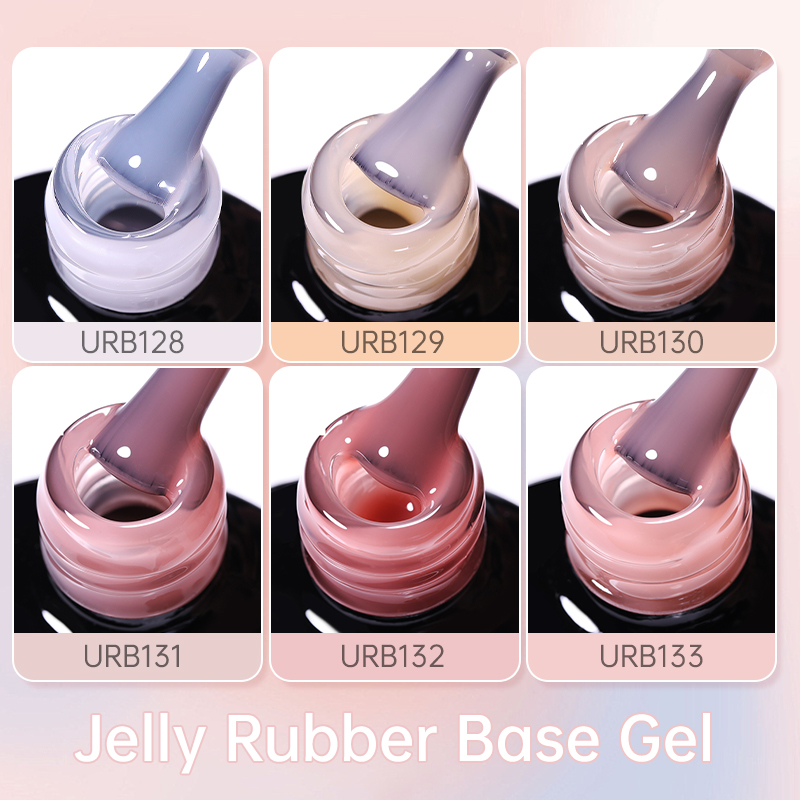 UR SUGAR 7ml Crystal Rubber Ba - Nail Art Natural Pink ulasan dan harga