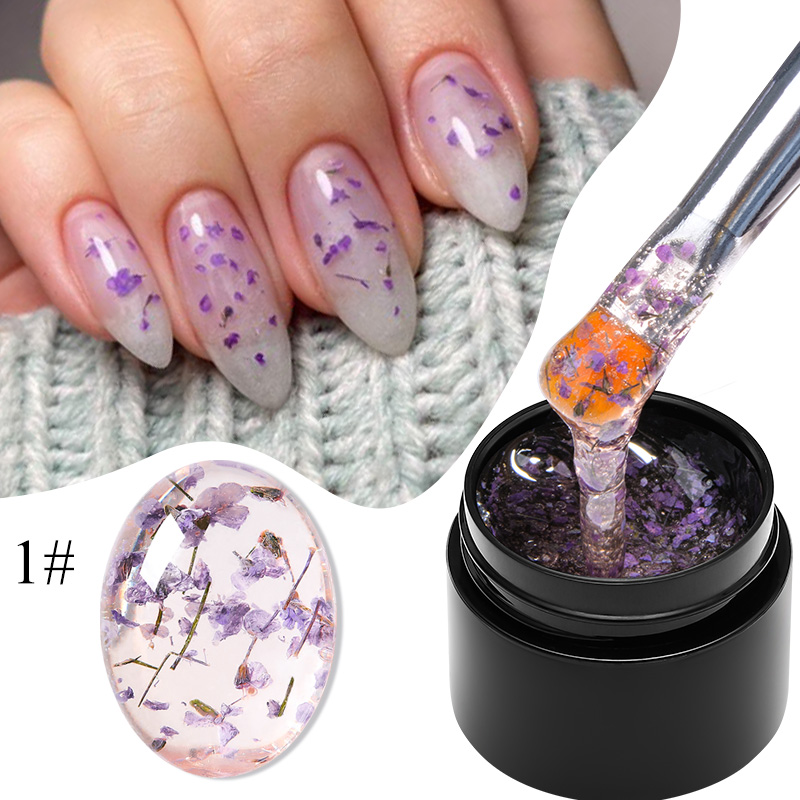 MEET ACROSS 5ml Pink Dried Flo - Nail Art Natural Pink ulasan dan harga