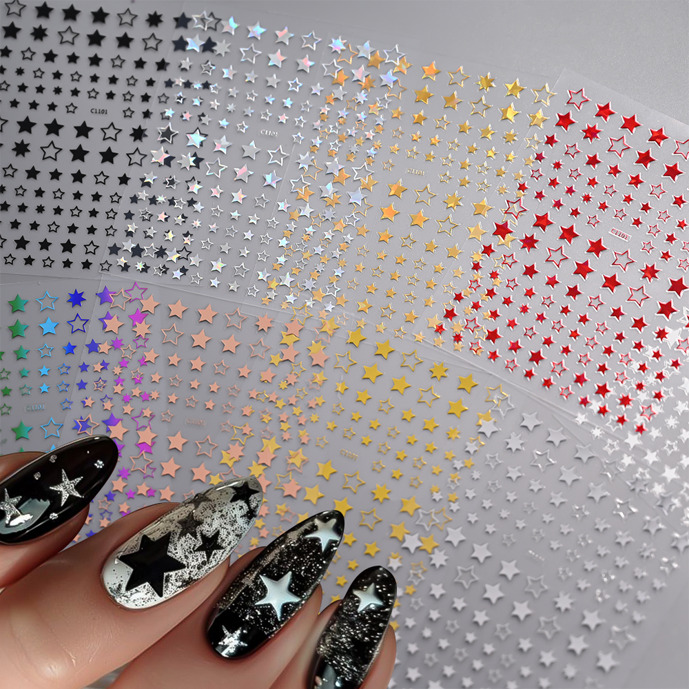 6/8/9Sheet 3D Star/Starlight N - Nail Art Van Gogh ulasan dan harga
