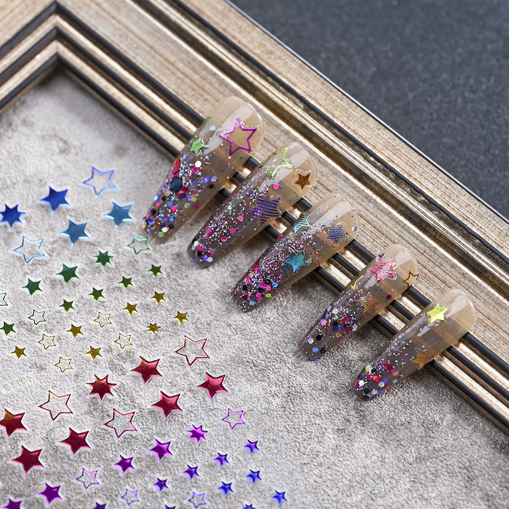 6/8/9Sheet 3D Star/Starlight N - Nail Art Van Gogh ulasan dan harga