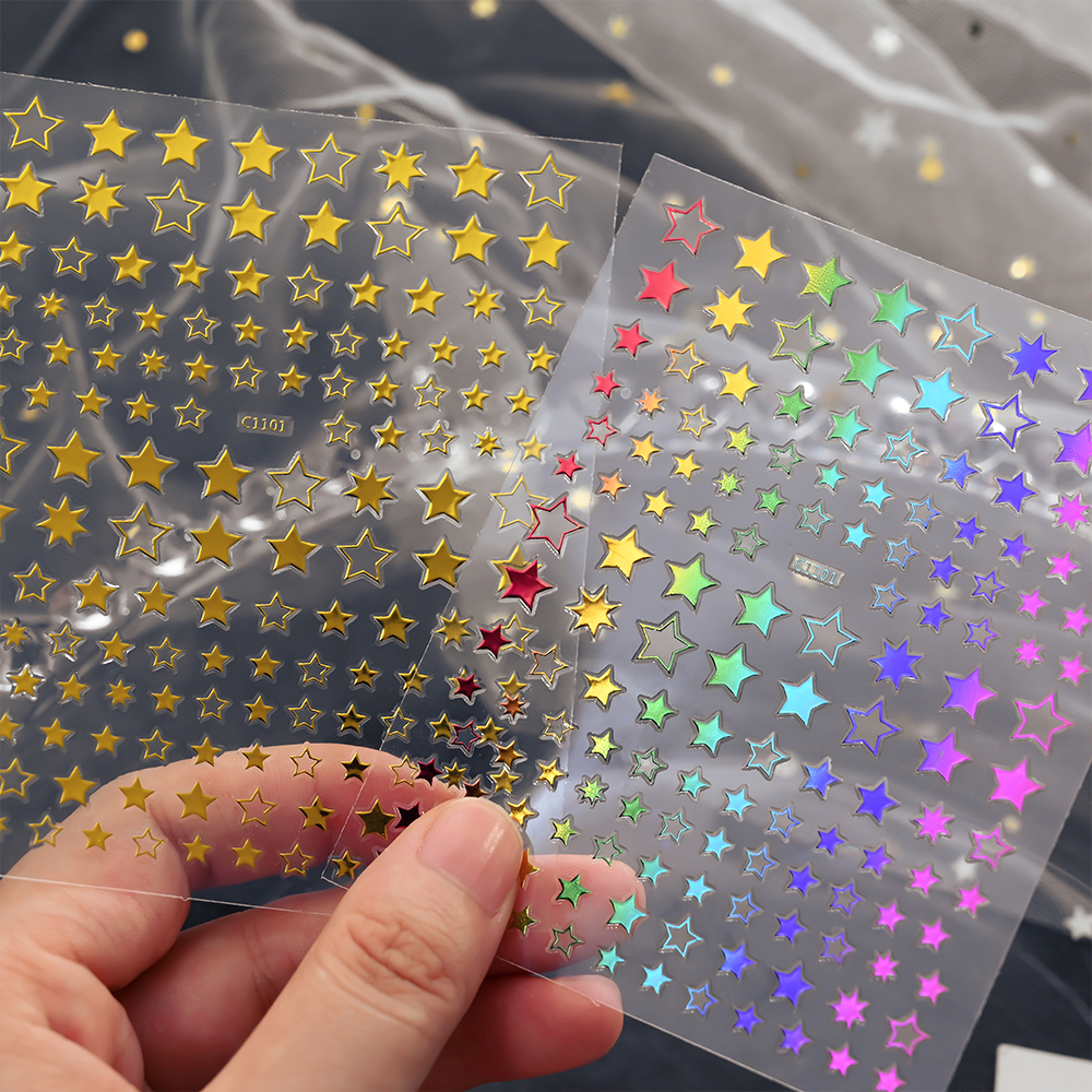6/8/9Sheet 3D Star/Starlight N - Nail Art Van Gogh ulasan dan harga