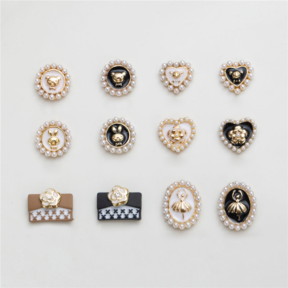10pcs Bear Rabbit Ballet Nail  - Nail Art Lotso ulasan dan harga