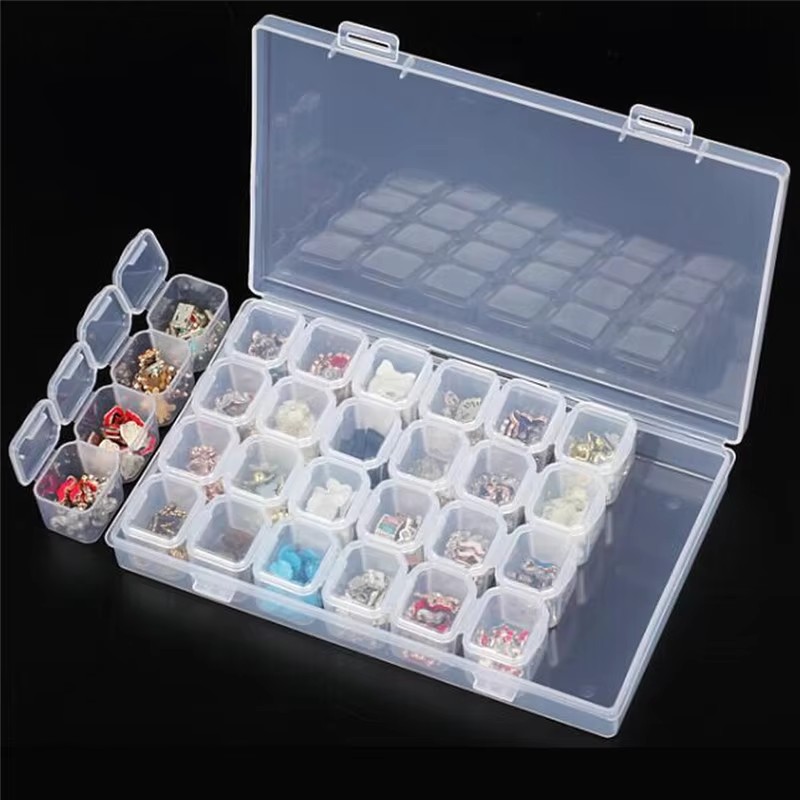 28 Compartment Empty Nail Art  - Nail Art Glitter ulasan dan harga