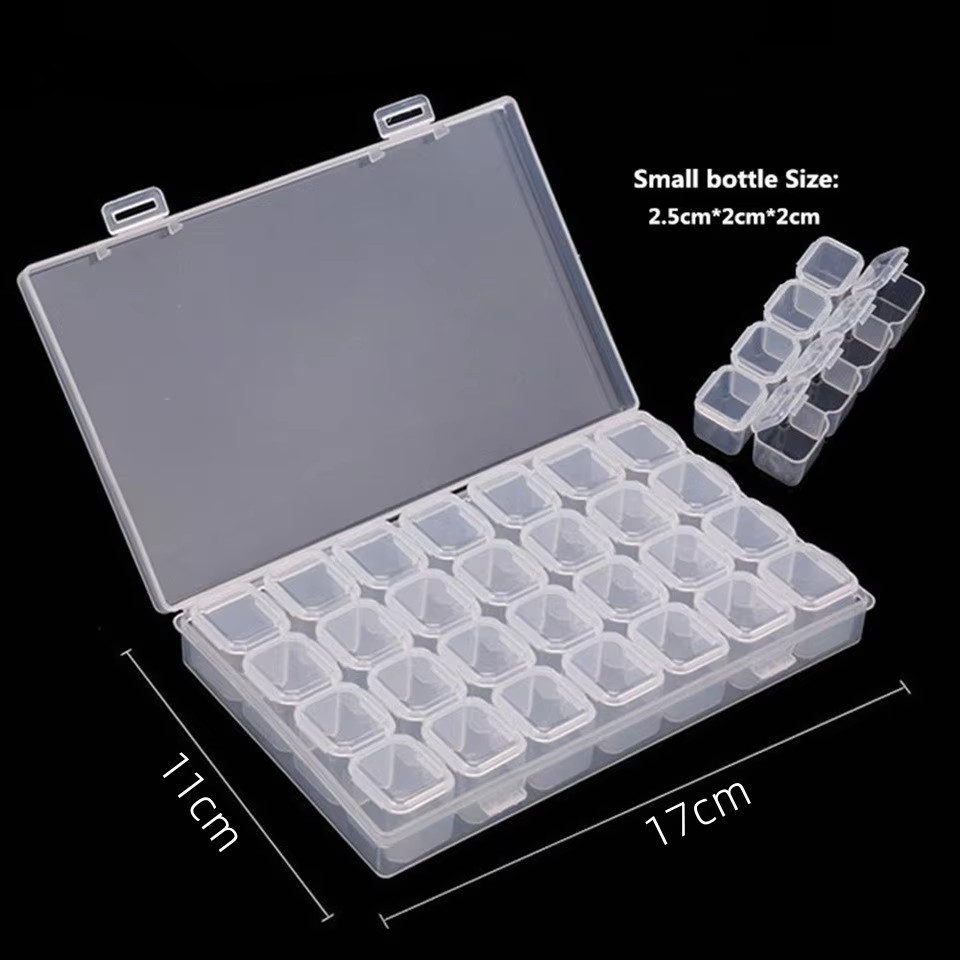28 Compartment Empty Nail Art  - Nail Art Glitter ulasan dan harga