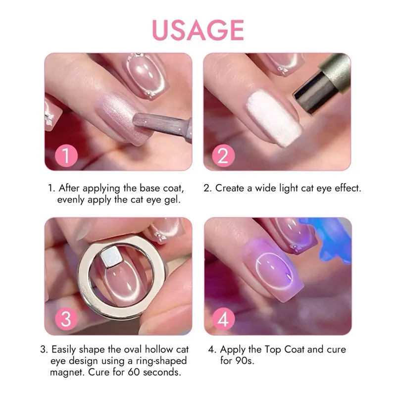 Circular Design Cat Eye Magnet - Nail Art One Piece ulasan dan harga