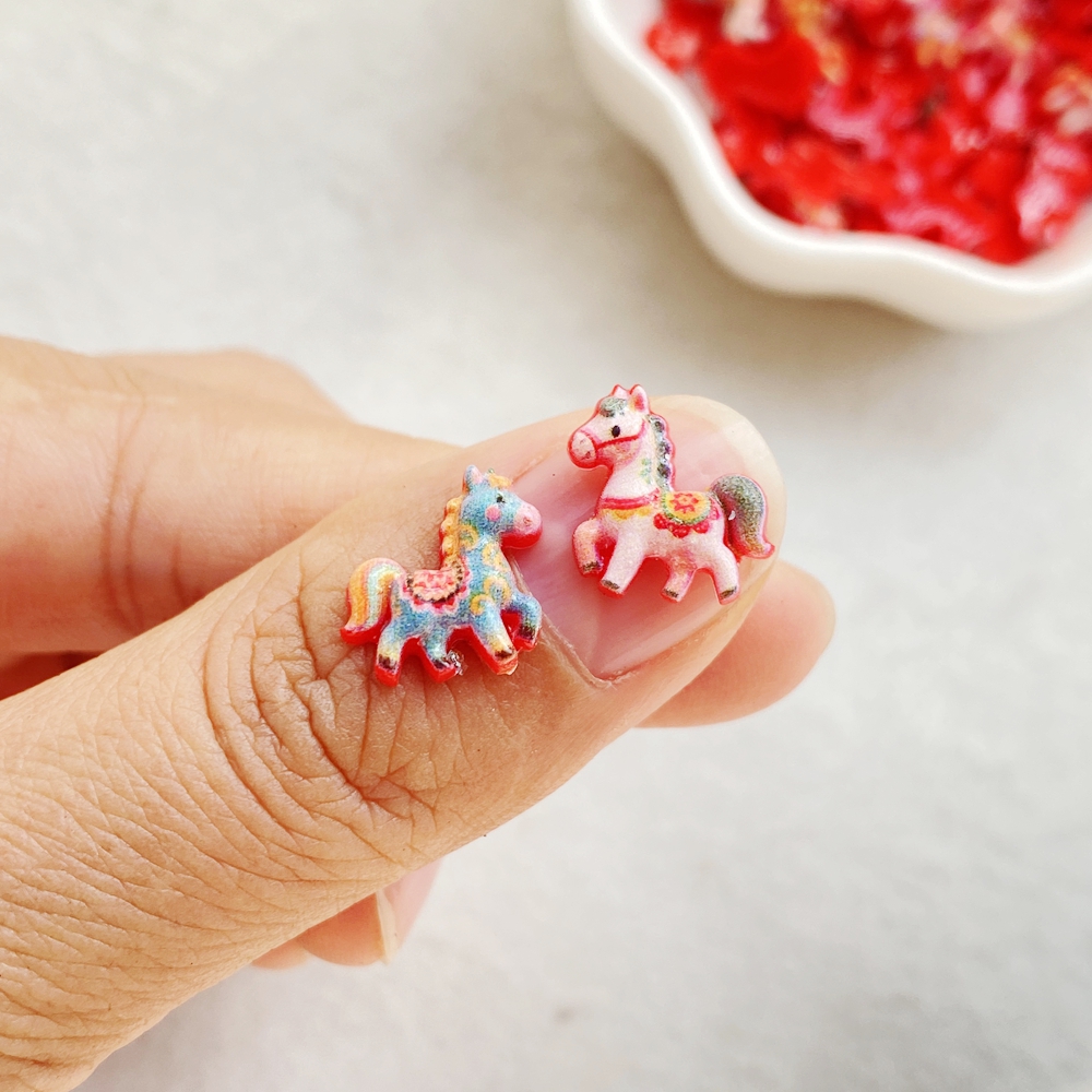 50pcs Resin Cute Mini Red Anim - Nail Art Wedding ulasan dan harga