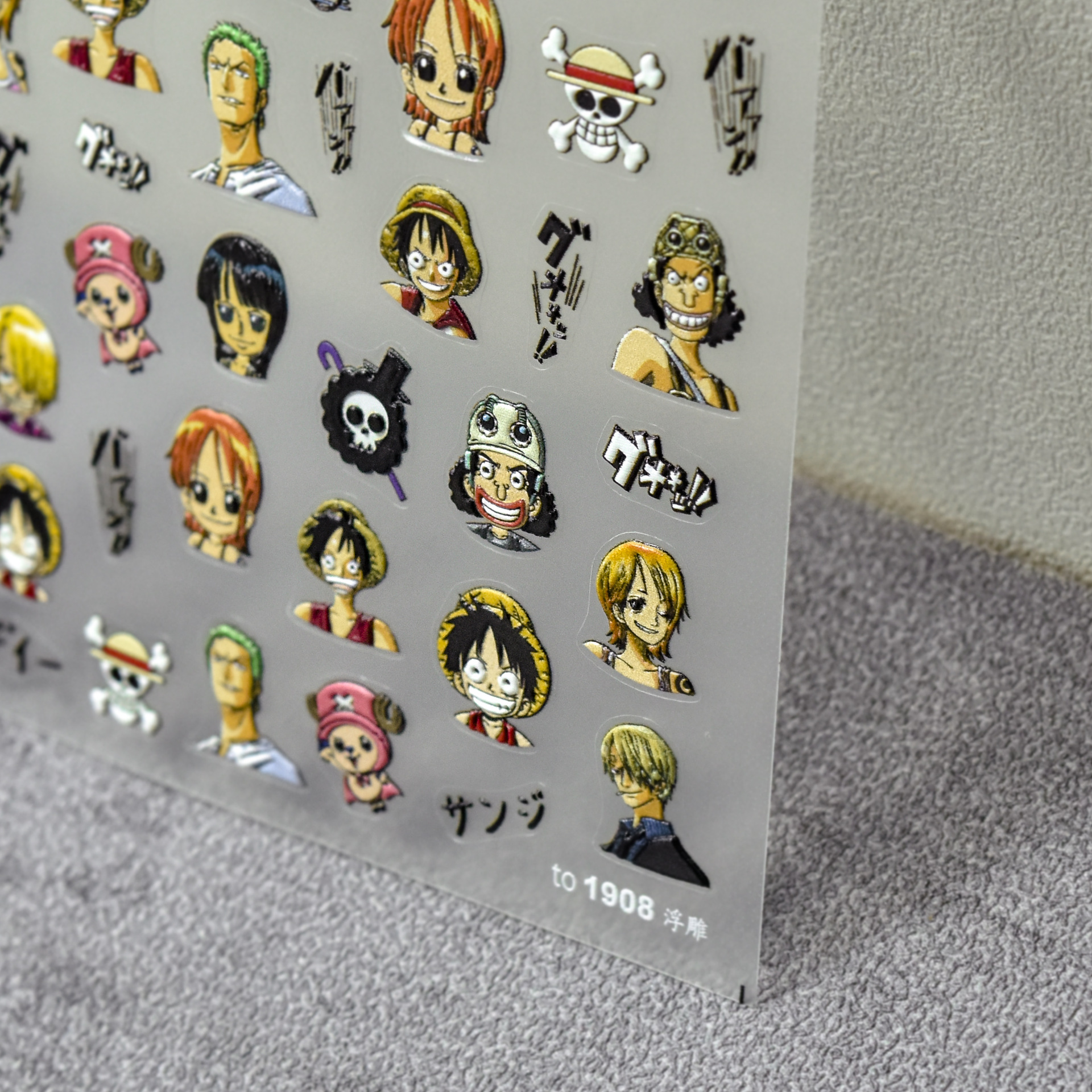 1PCS 5D One Piece Nail Sticker - Nail Art Zoro One Piece ulasan dan harga
