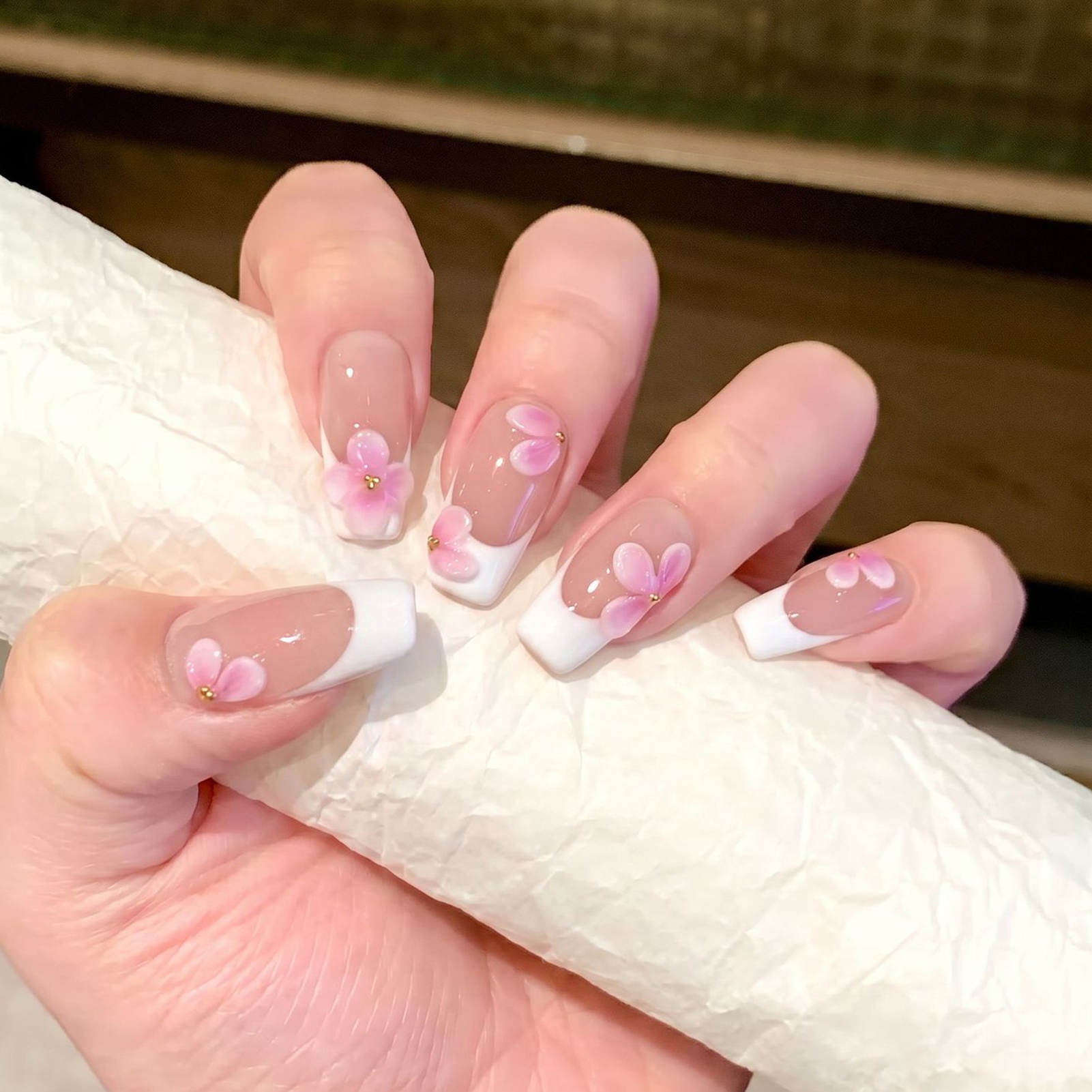 10pcs White French Style Tips  - Nail Art Wedding ulasan dan harga
