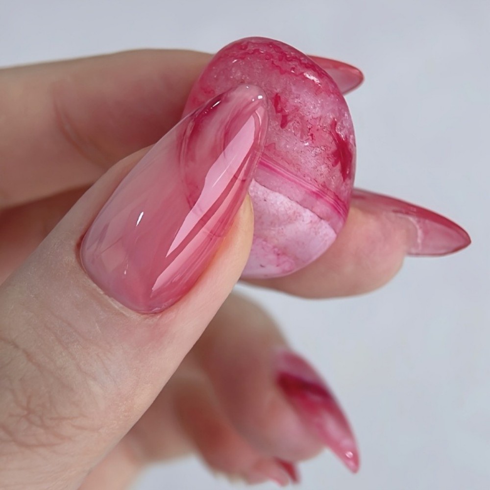 24pcs Simple Almond Press on N - Nail Art Simple ulasan dan harga
