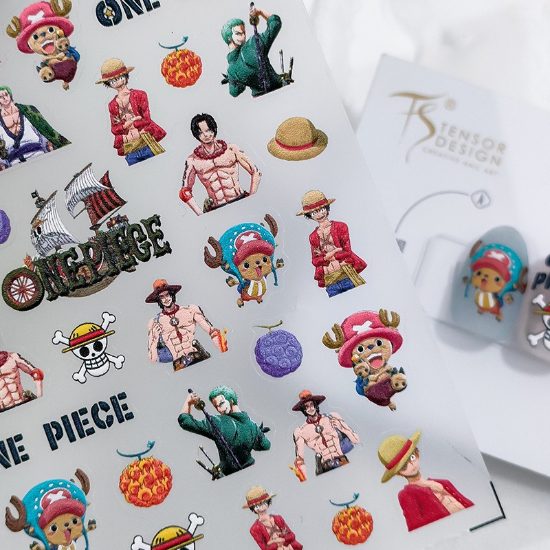 1PCS 5D New One Piece Nail Sti - Nail Art Zoro One Piece ulasan dan harga