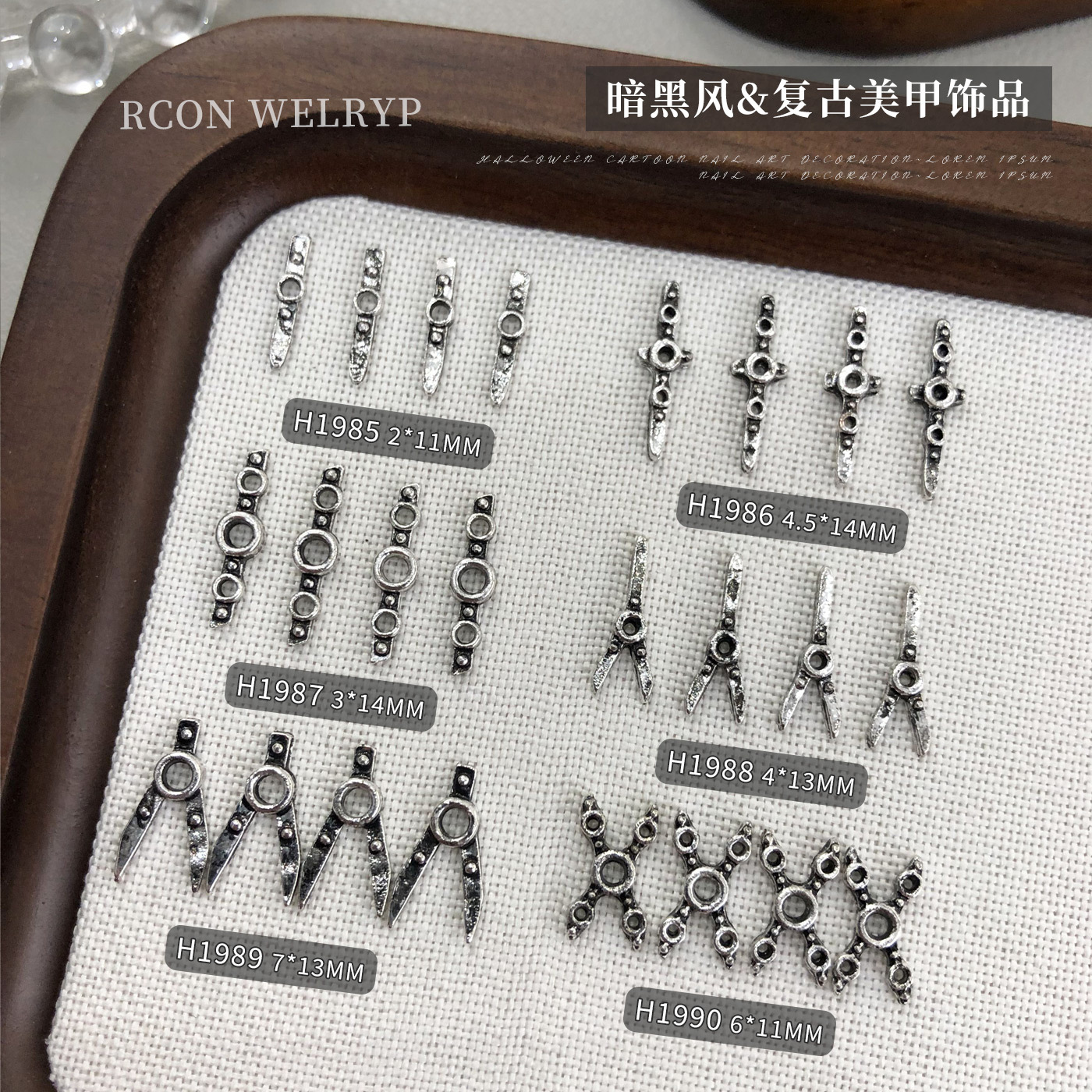 20PCS Punk Retro Buckle Hollow - Nail Art Lotso ulasan dan harga