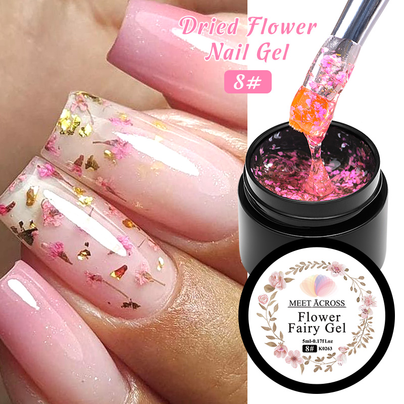 5ml Pink Dried Flower Nail Gel - Nail Art Natural Pink ulasan dan harga