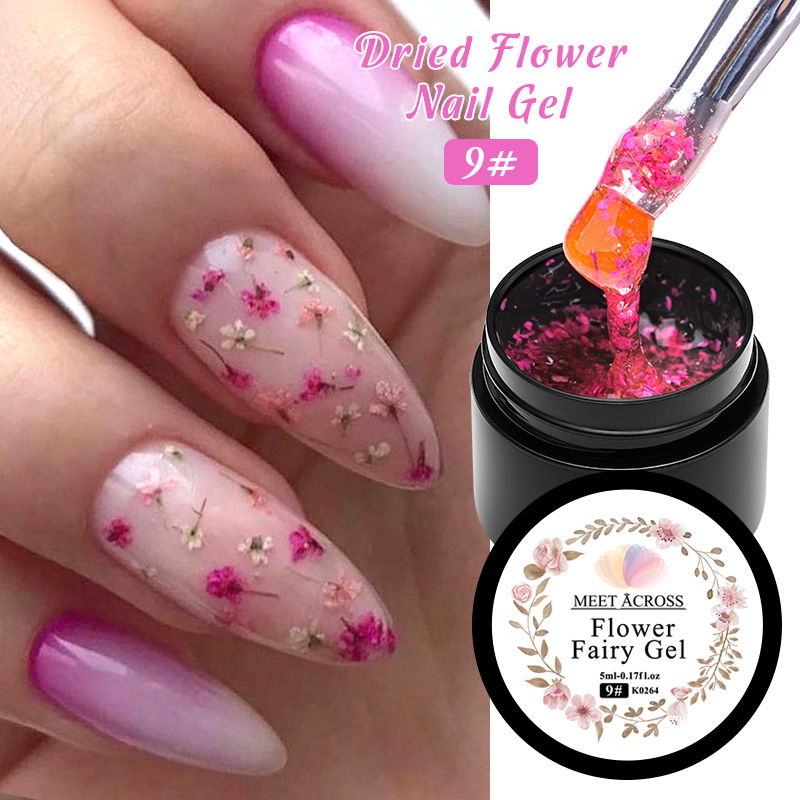 5ml Pink Dried Flower Nail Gel - Nail Art Natural Pink ulasan dan harga