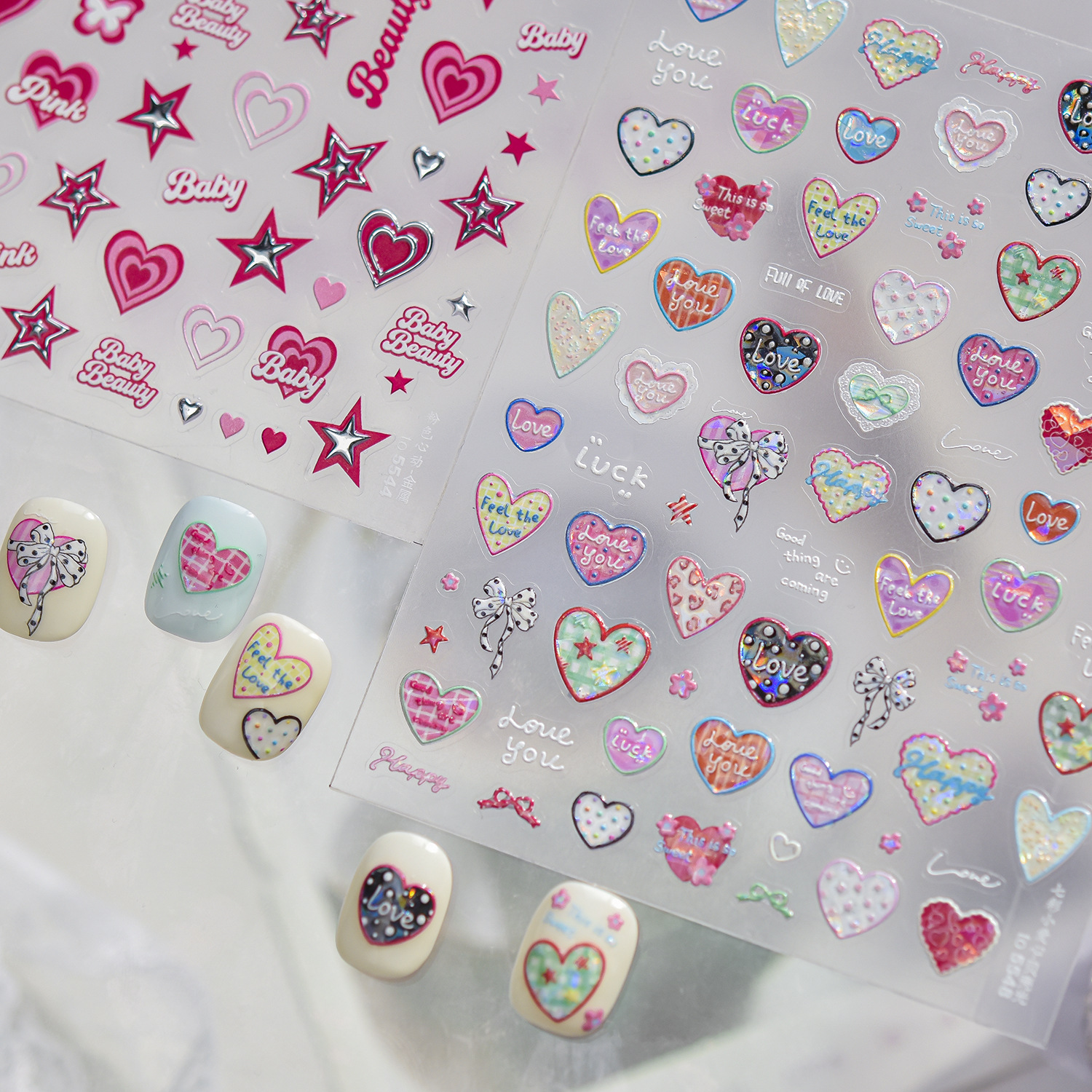 5D Metal Nail Stickers Sweet P - Nail Art Zelda ulasan dan harga