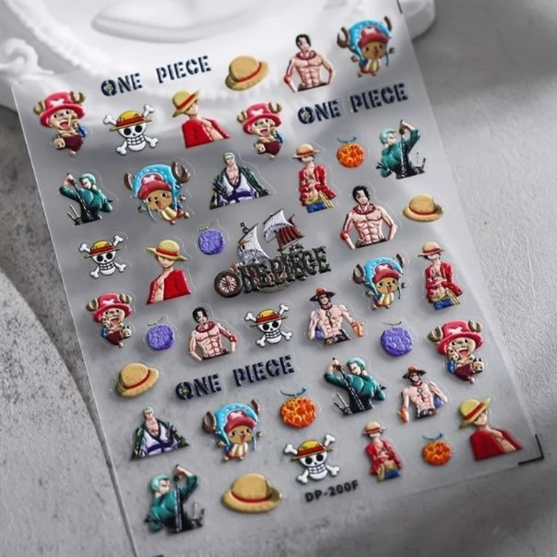 One Piece New Cartoon Luffy Ch - Nail Art Zoro One Piece ulasan dan harga