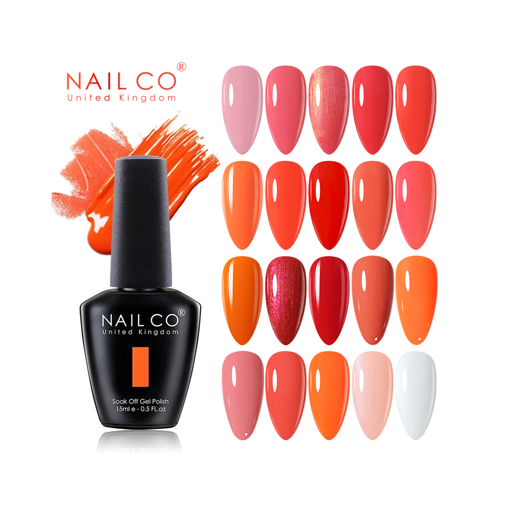 NAILCO 15ml Orange Red Pink Co - Nail Art Natural Pink ulasan dan harga