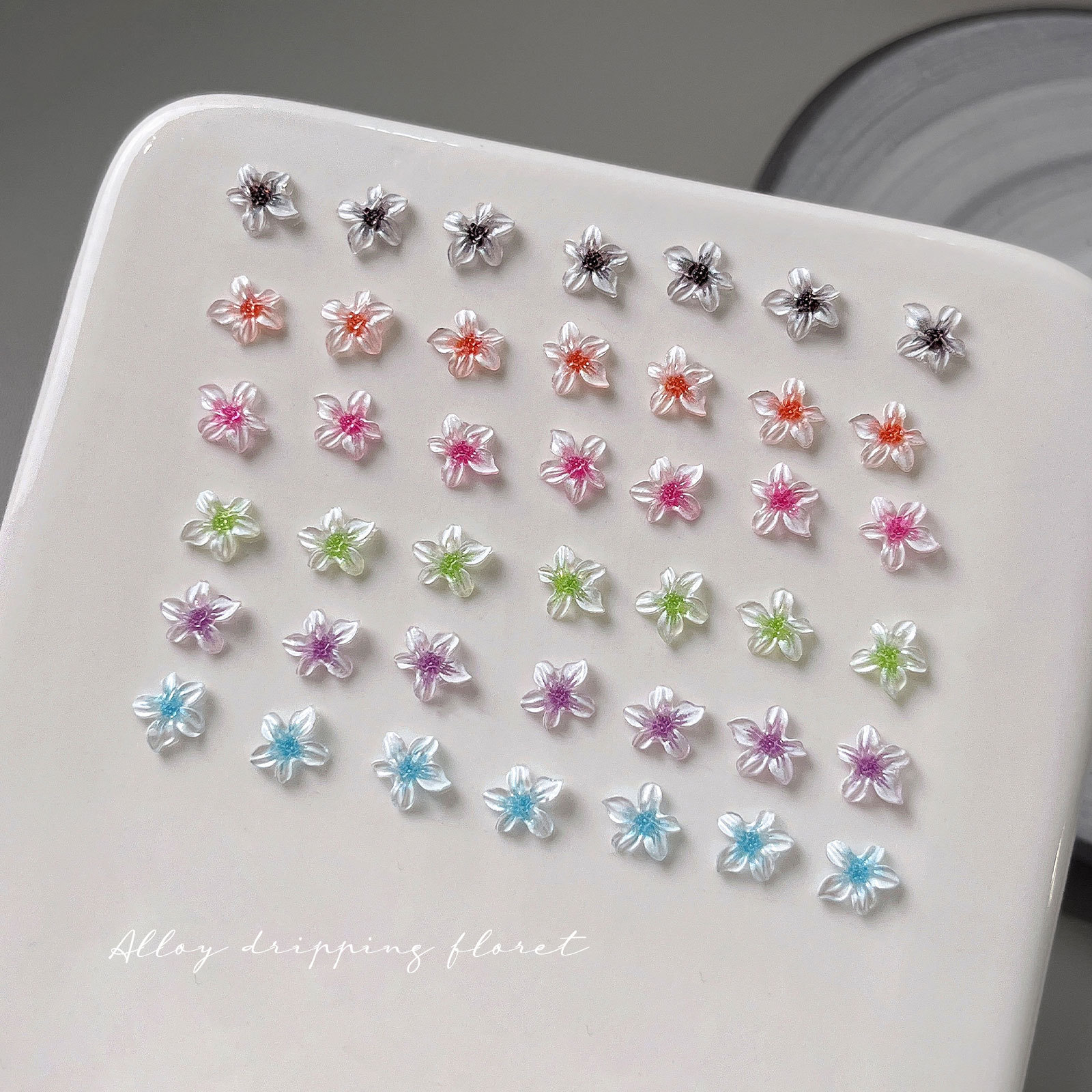 50PCS Beautiful Glazing 3D Spr - Nail Art Lotso ulasan dan harga