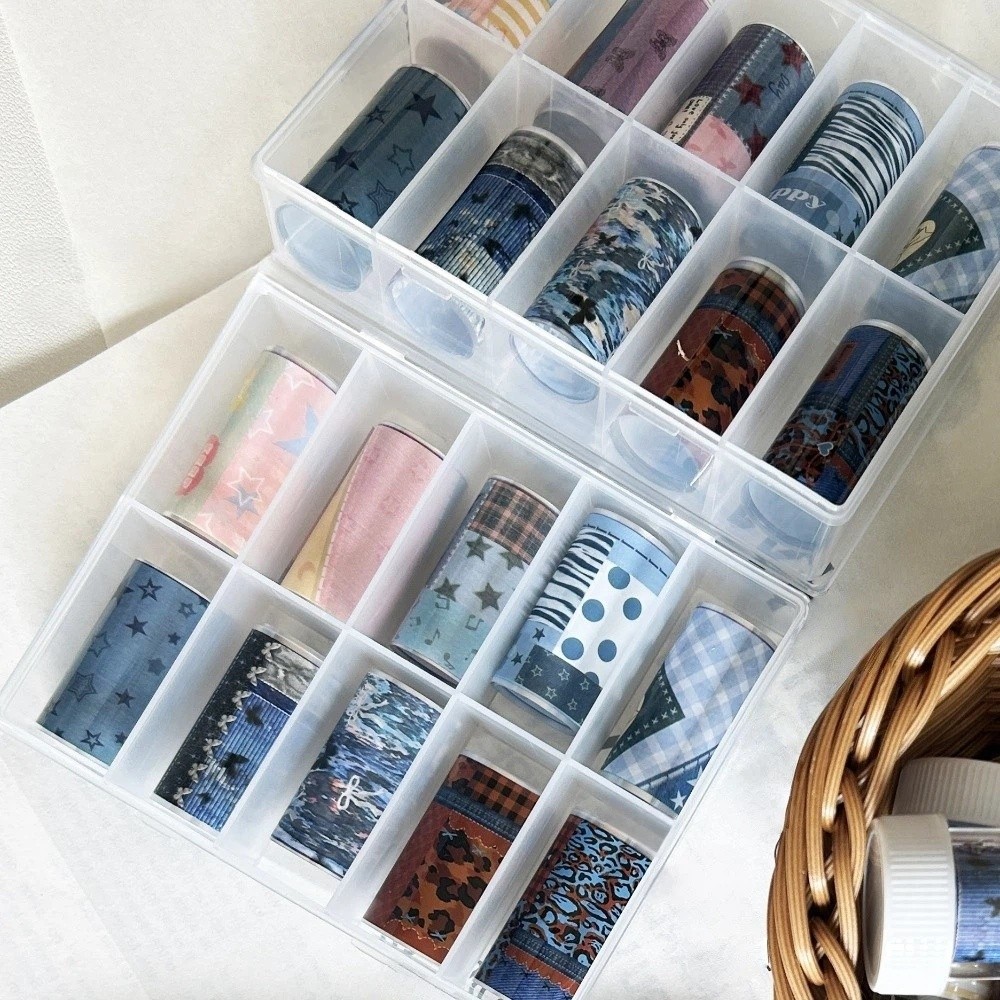 10Rolls Colorful Nail Foils Tr - Nail Art Denim ulasan dan harga