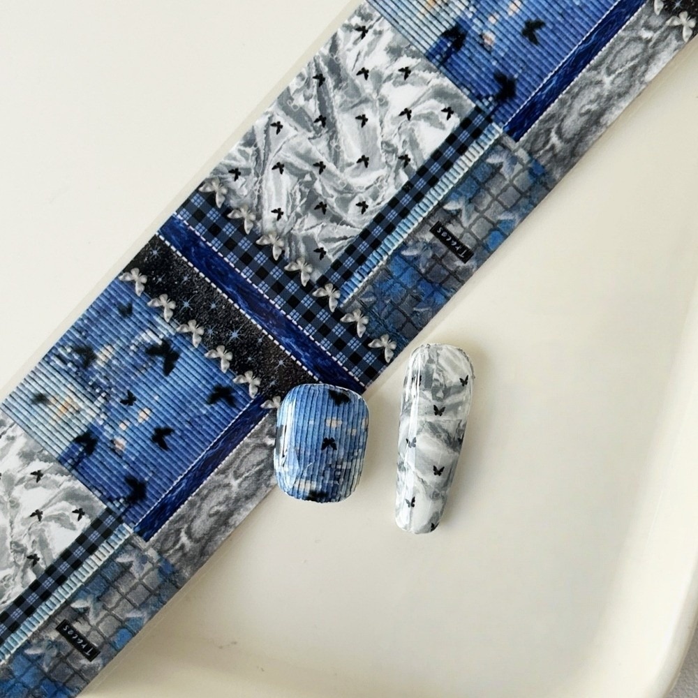 10Rolls Colorful Nail Foils Tr - Nail Art Denim ulasan dan harga