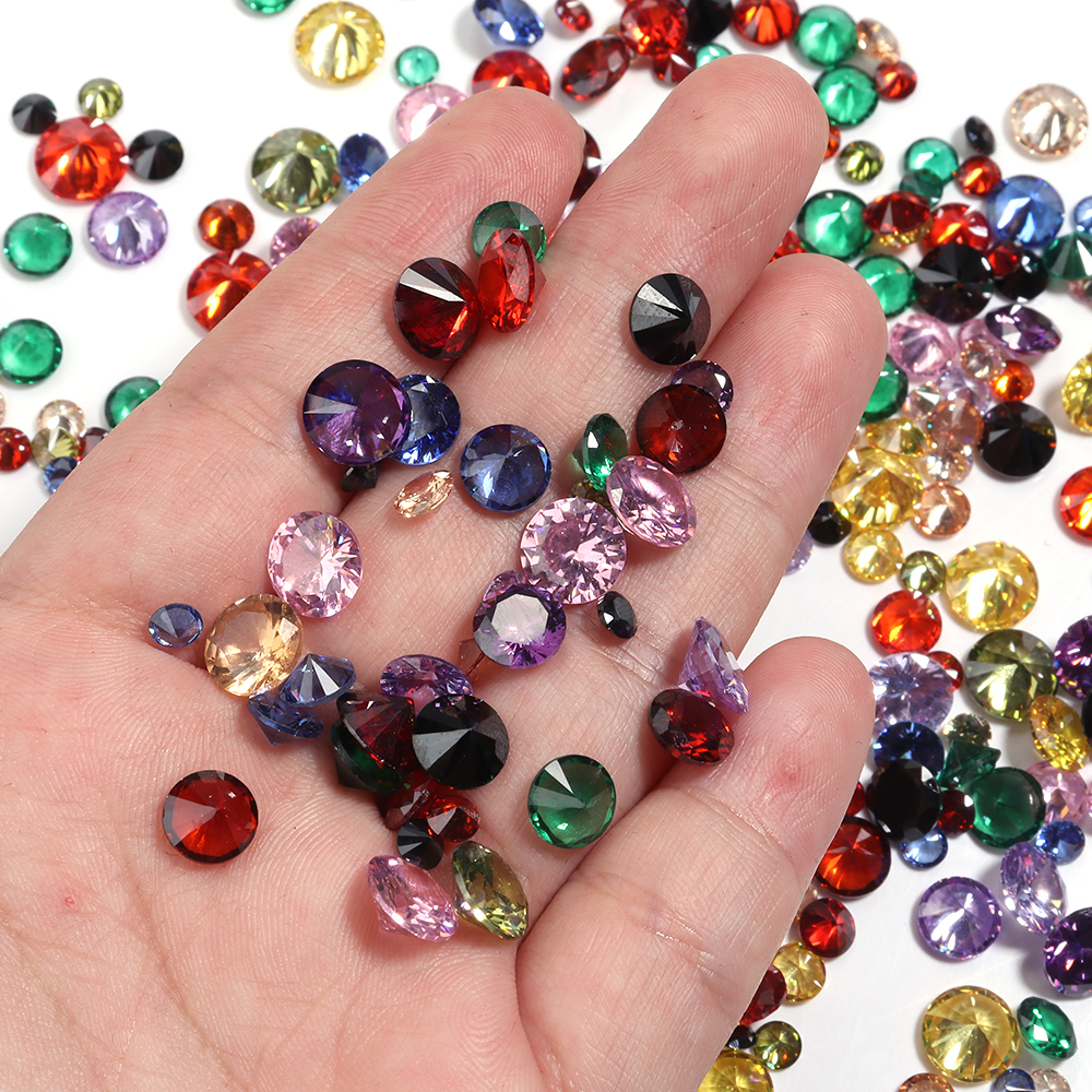 4/5/6/8mm Round Rhinestones Di - Nail Art Glitter ulasan dan harga