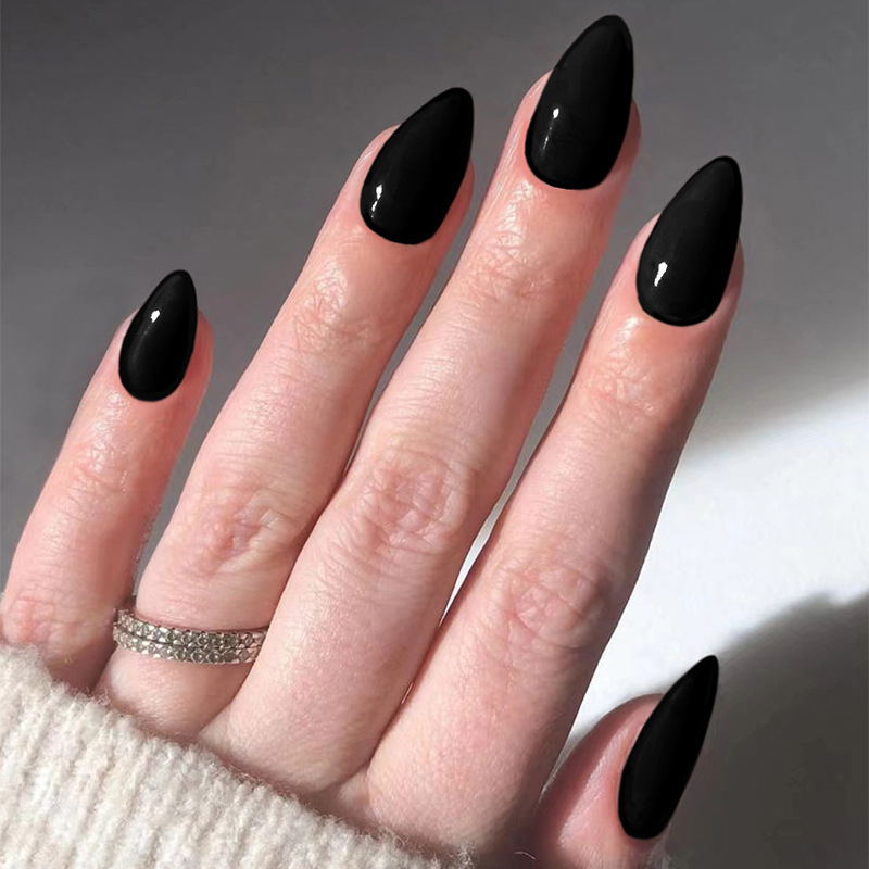 24pcs Solid Color False Nails  - Nail Art Simple ulasan dan harga