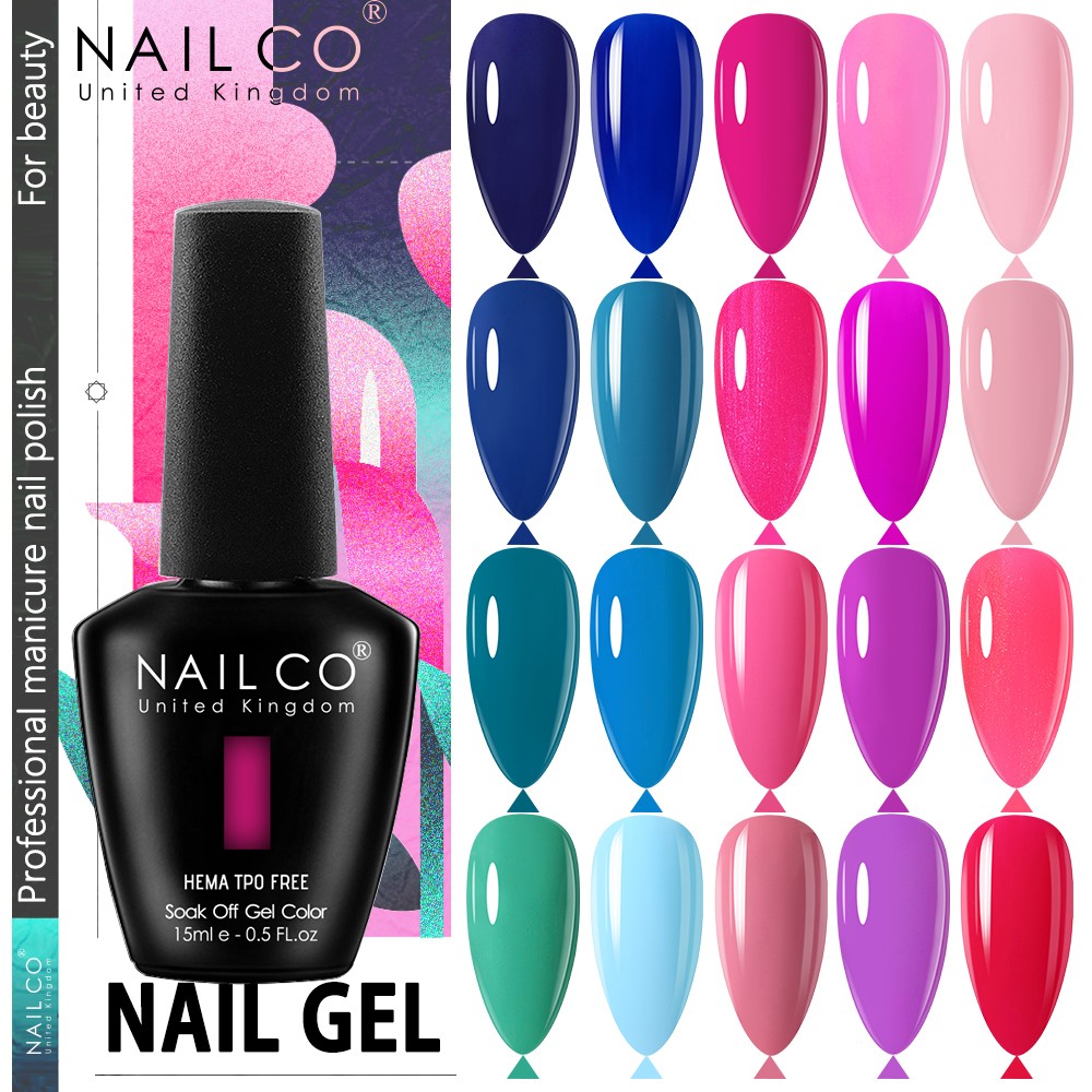 NAILCO 15ml Pink Blue Purple C - Nail Art Natural Pink ulasan dan harga