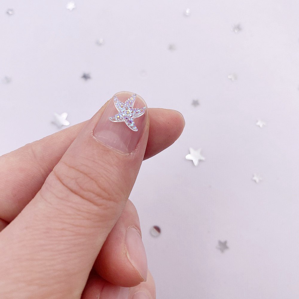 10mm Mini Shiny Star Nail Art  - Nail Art Wedding ulasan dan harga
