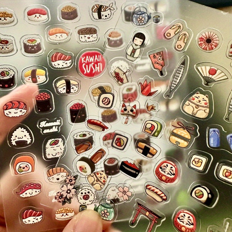 2pcs 3D Sushi Nail Stickers, J - Nail Art Zelda ulasan dan harga