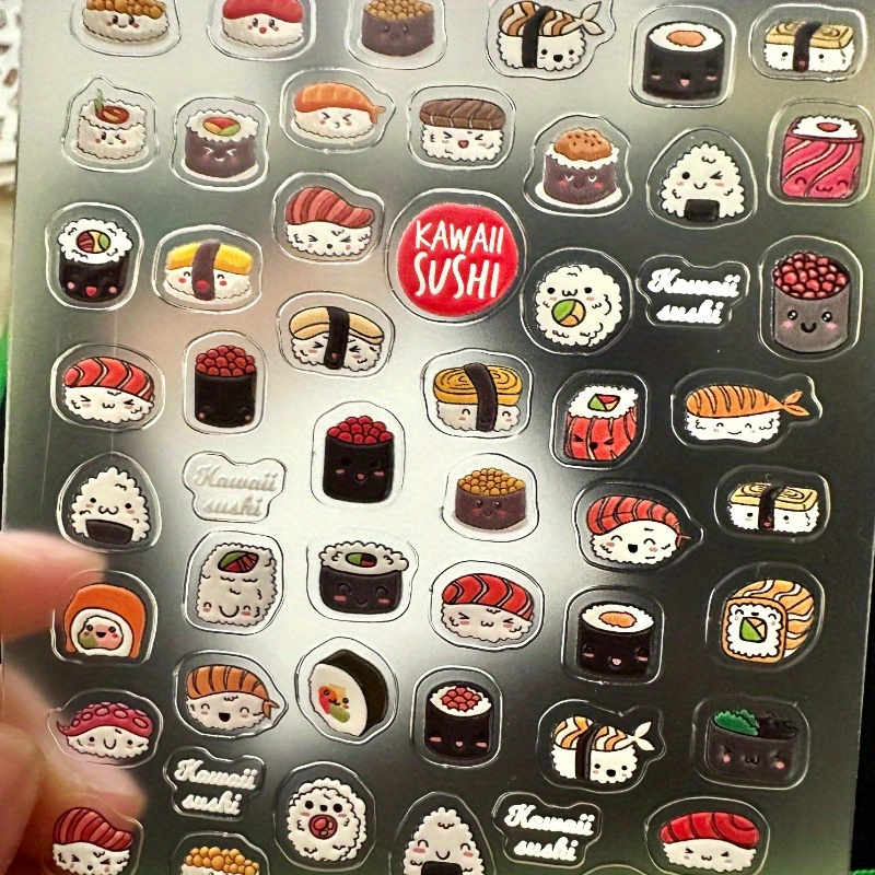 2pcs 3D Sushi Nail Stickers, J - Nail Art Zelda ulasan dan harga